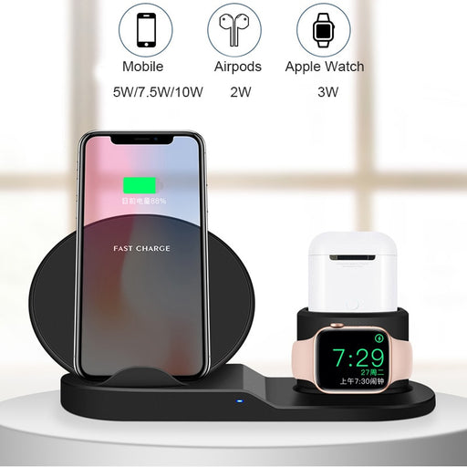 3 in 1 Fast Wireless Charger - Crazi Deals