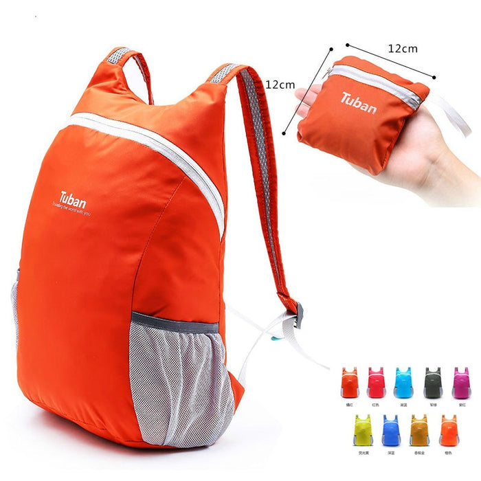 Lightweight Nylon Foldable Backpack Waterproof Backpack Folding Sports Bag Ultralight Outdoor Bags Pack Women Men Travel Hiking - Crazi Deals