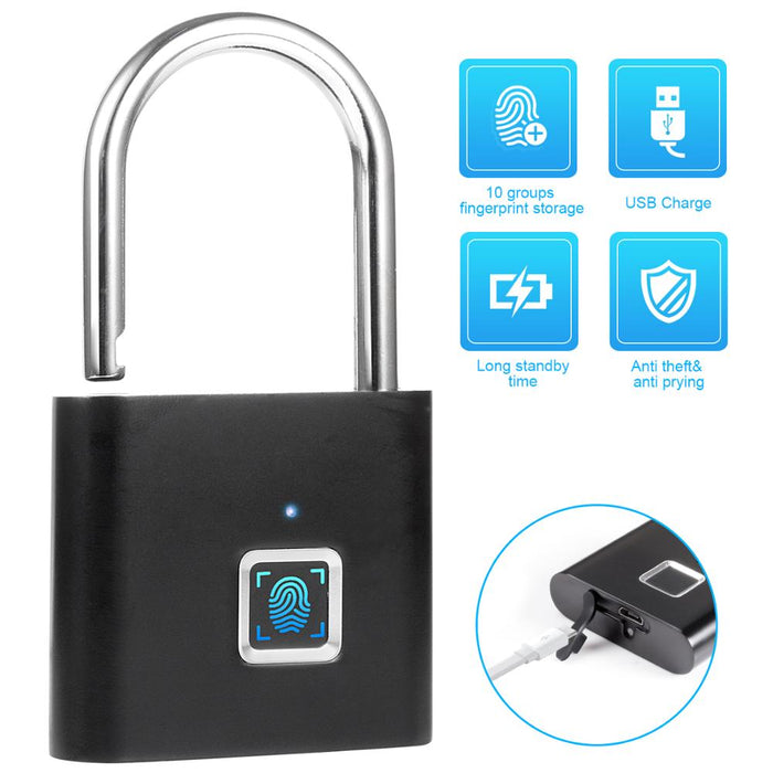 Keyless Fingerprint Smart Padlock - Crazi Deals