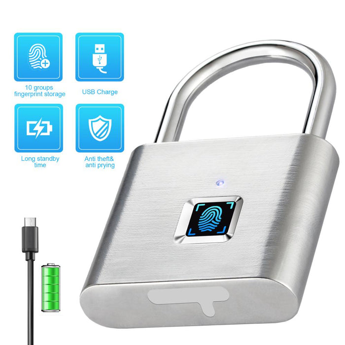 Keyless Fingerprint Smart Padlock - Crazi Deals